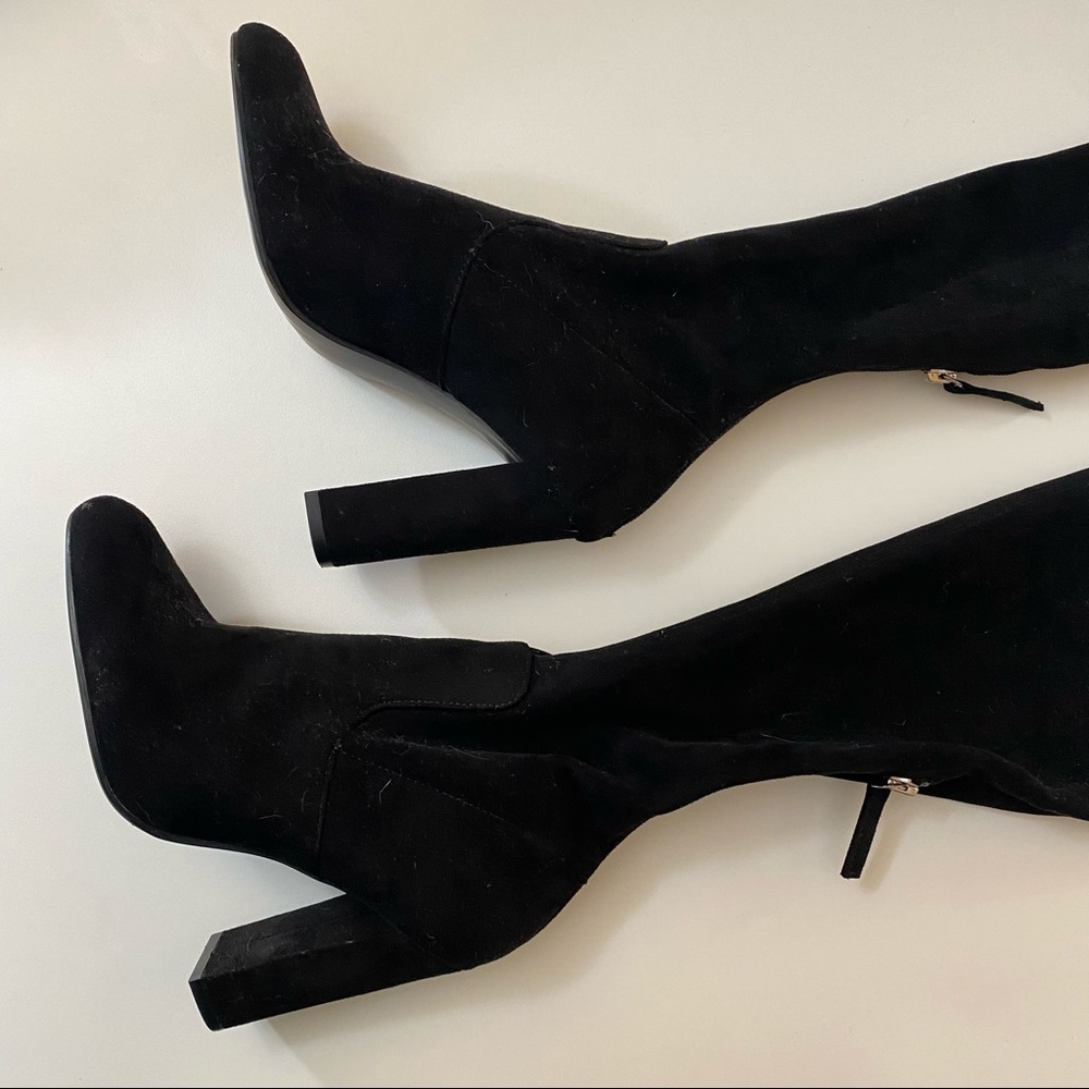 Steve Madden Black Thigh High Boots